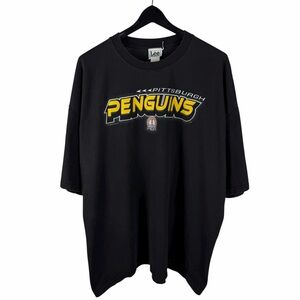 Vintage 90s Lee Sports Pittsburgh Penguins NHL Hockey Sport Shirt Size 2XL